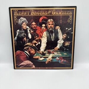 Vtg‎ 1978 Kenny Rogers The Gambler LP Vinyl Record Poster United Artists Records